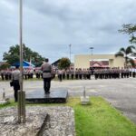 Kapolres Buru Selatan Pimpin Upcara Bendera Hari Olahraga Nasional Ke- 42 Tahun 2025